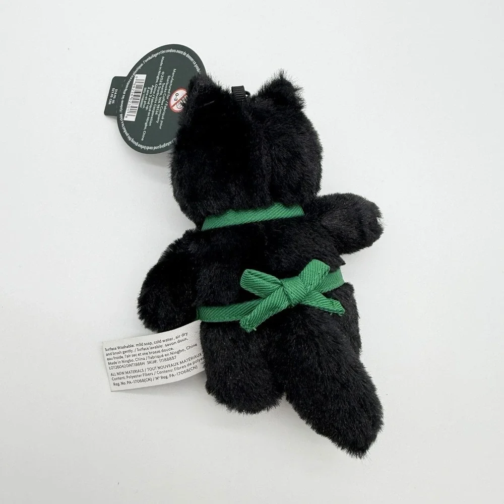 Starbucks 2026 Halloween Bearista Black Cat Plush Bag Charm Keychain Apron